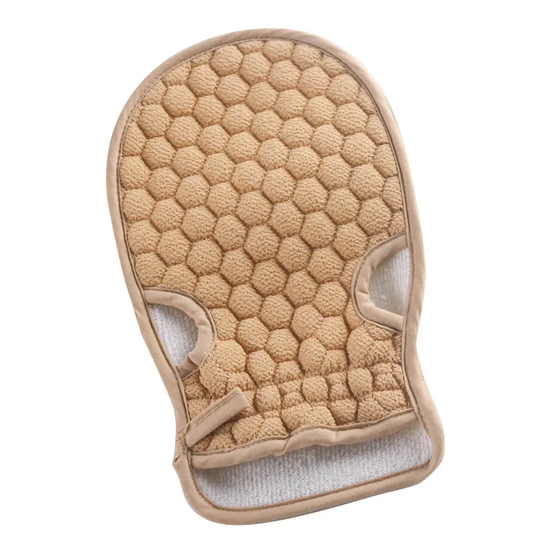 Bath Body Shower Gloves Skin Exfoliating SPA Massage Mitt Lattice Particles Washcloth Body Scrubber Glove Bath for Showering