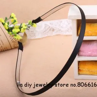 5 мм/шир. 20 шт. черная лента и металлическая повязка на голову DIY аксессуары для