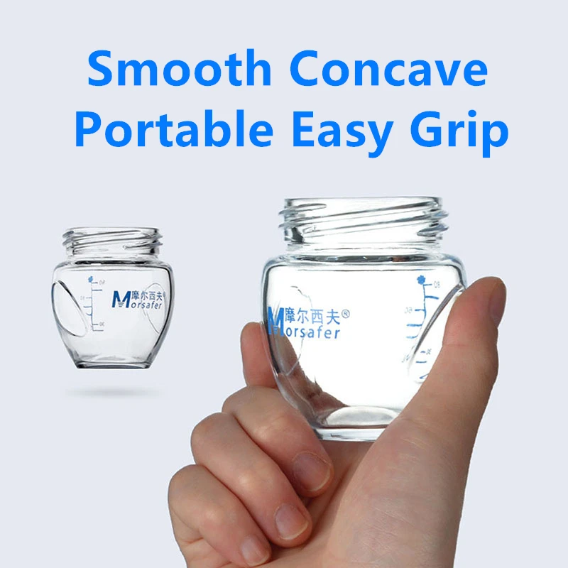 Портативная мини бутылочка для кормления детей 80 мл стеклянная бутылка широкого