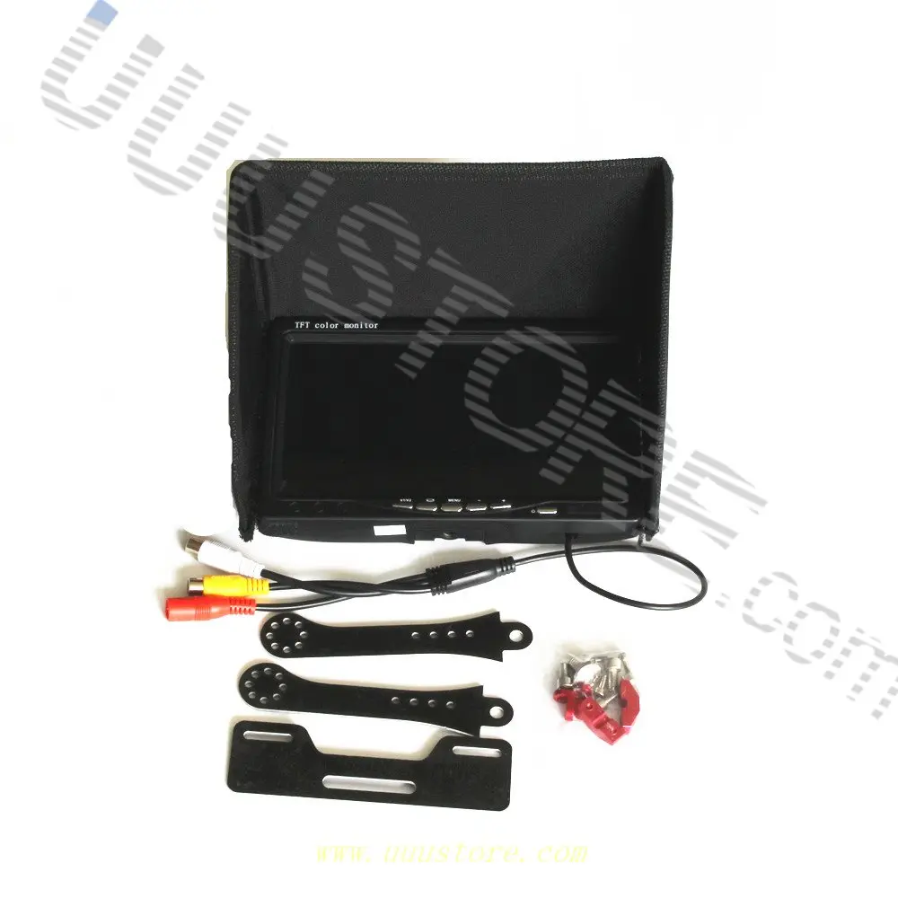 Без синего 7 &quotFPV LCD цвет 1024x600 FPV монитор видео экран дюймов Солнцезащитная бленда