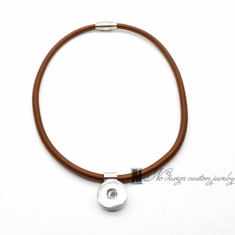 2019 Новая мода с серебряным магнитное ожерелье для 18 мм защелки кнопки подвески |