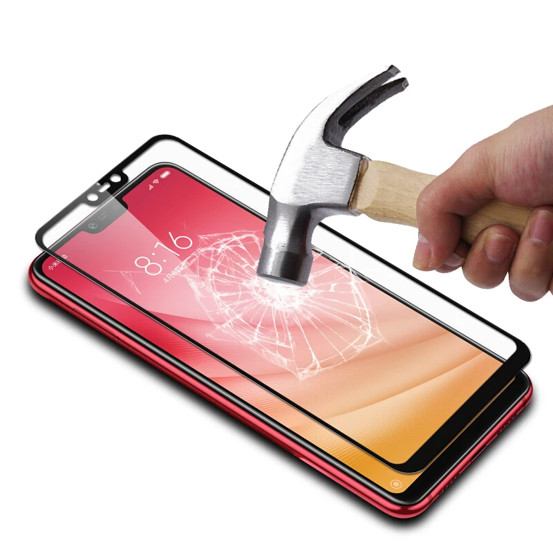 Защита экрана Mofi для Xiaomi Redmi Note 6 Pro закаленное стекло пленка с полным покрытием |
