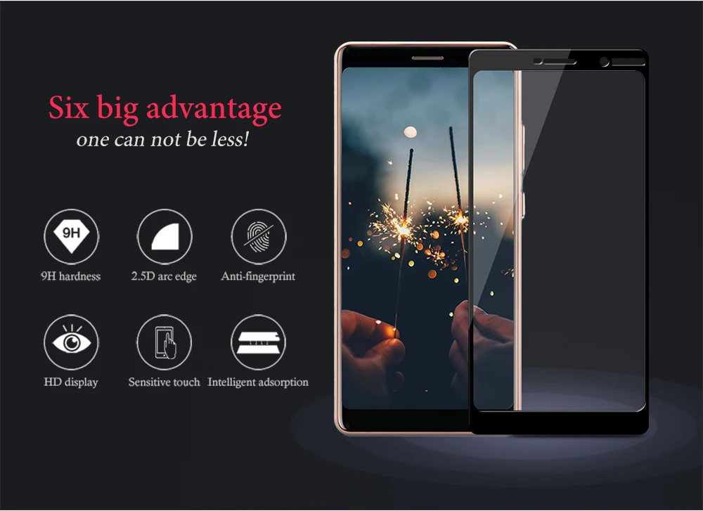Полностью покрывающее закаленное Стекло для Nokia 7 6,1 3 5 6 5,1 3,1 плюс 3D с уровнем твердости 9H Защитная пленка для экрана Nokia 8X6X5 3 E1 2 защитный Стекло
