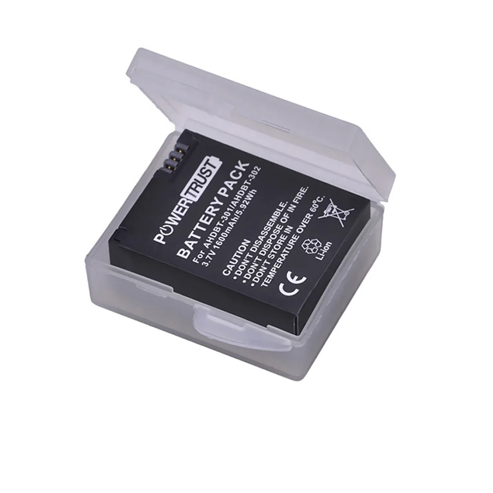 2x1600 mAh AHDBT-301 AHDBT301 запасная батарея для GoPro 3 Gopro HD HERO3/3 + и AHDBT-201/AHDBT 301/AHDBT-302 |