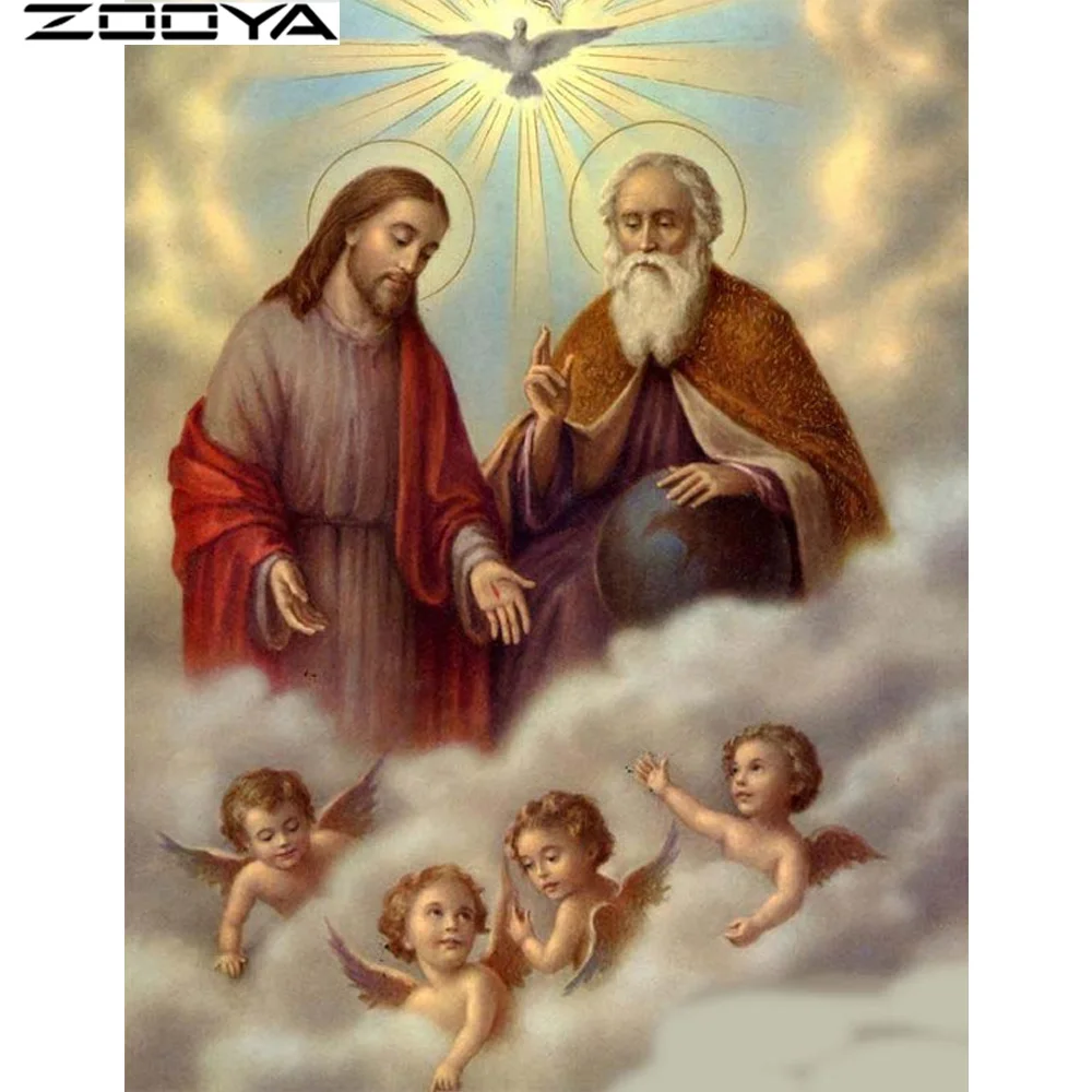 ZOOYA/Новое поступление алмазная вышивка религиозная портретная Алмазная мозаика