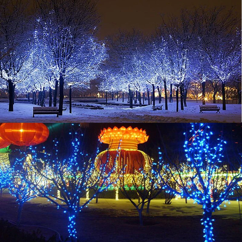 5 м/200LED 8 функция Солнечный свет открытый/Сад Открытый водостойкий освещение строка полосы света для рождественской вечеринки украшения