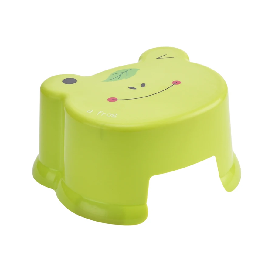 Cartoon Living Room Thicken Plastic Stool Bathroom Anti-Slip Bench Animal Pattern Small Step Children's | Мебель