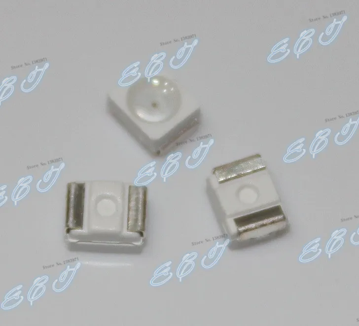 100 шт. SMD светодиодный 3528 красный синий желтый зеленый 1210 3-4 лм SMT