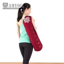 Hot Canvas Yoga bag gym mat bag yoga backpack Yoga Pilates Mat Case Bag Carriers for 6-10mm (Yoga mat not including)