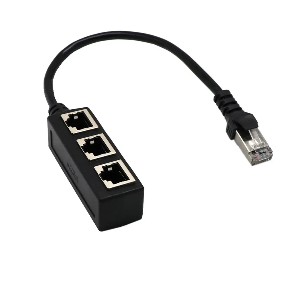 Разделитель АБС кабель печатная плата с золотым напылением LAN Ethernet адаптер Интернет для AMAZON FIRE ТВ с 3 портами(стандарт Порты и разъёмы 8-pin RJ45 Plug прочный