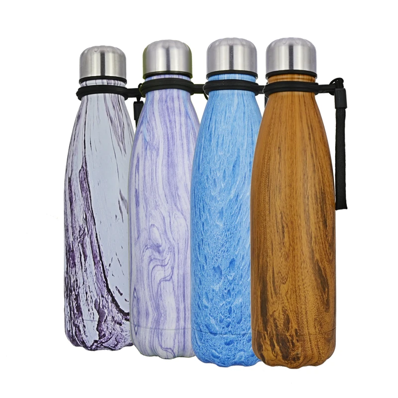 Многоразовый спортивный термос бутылка для воды 500 мл из нержавеющей