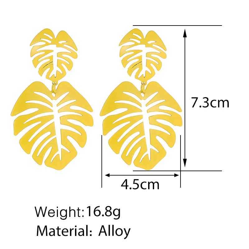 Новый Для женщин полые листья деревьев длинные Подвесные серьги в стиле панк
