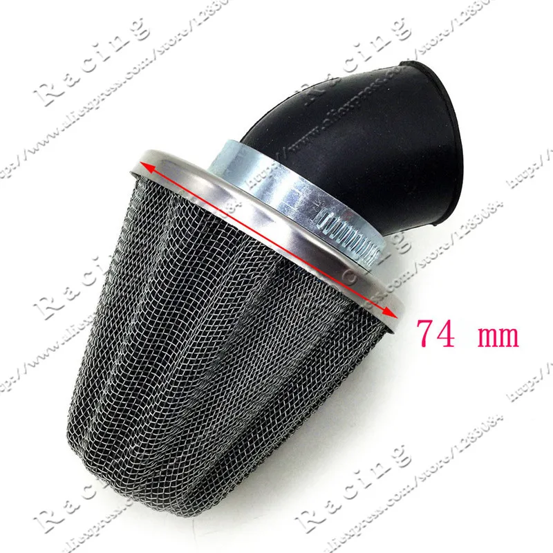 Мотоциклетный воздушный фильтр 35 мм зажим для очистки поворот на 45 градусов