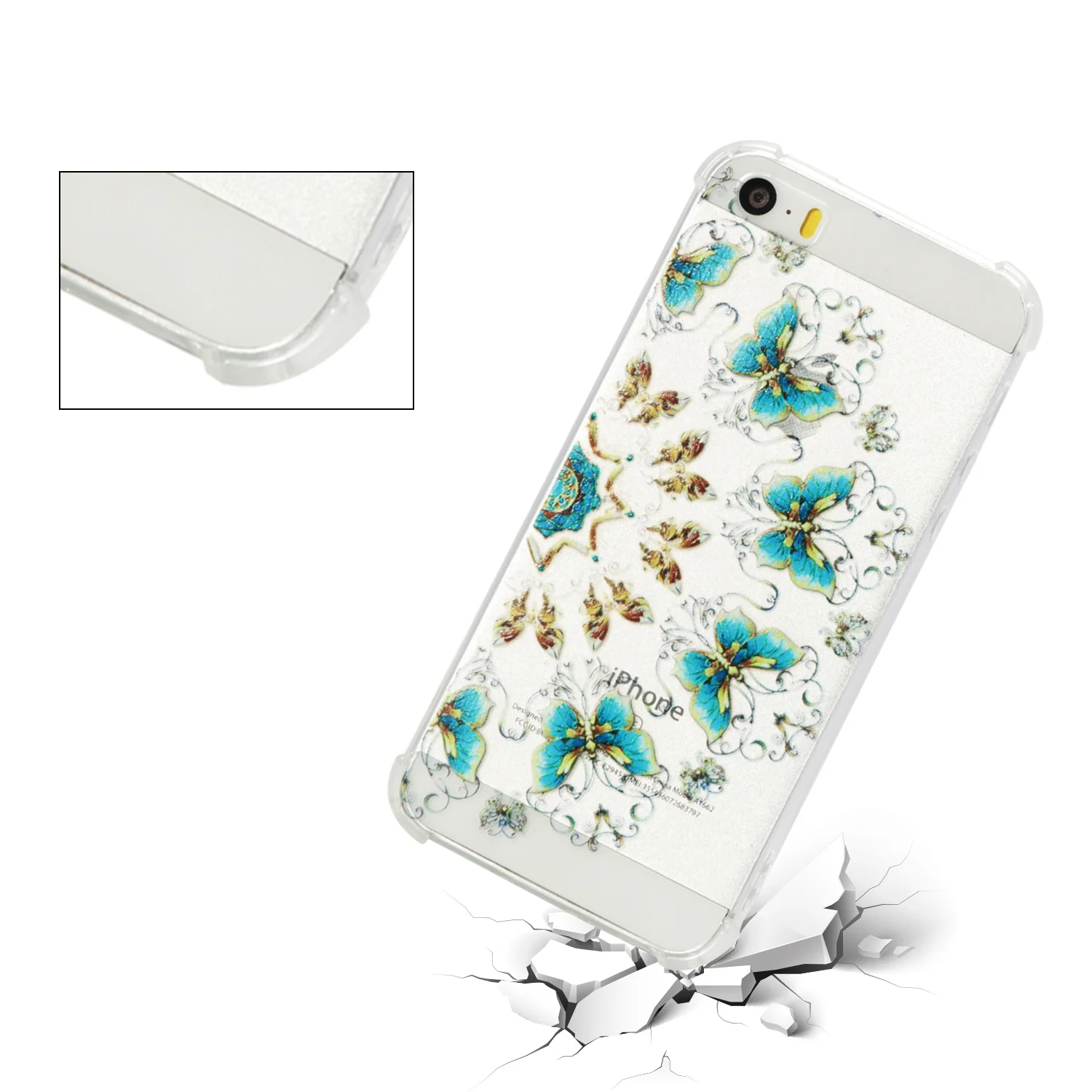 Soft Tpu Phone shell on For iphone 5 s SE Case Cartoon Silicone Back Cover animal Cases for IPHONE 5SE Ultrathin capa Fundas |