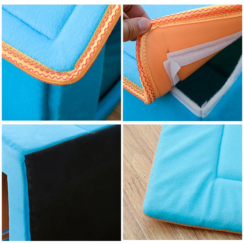 HEYPET кошка кровать домик для домашних животных мягкий короткий коралловый флис коврик для кошек кровать для маленьких собак кошки гнездо зимний теплый спальный дом принадлежности
