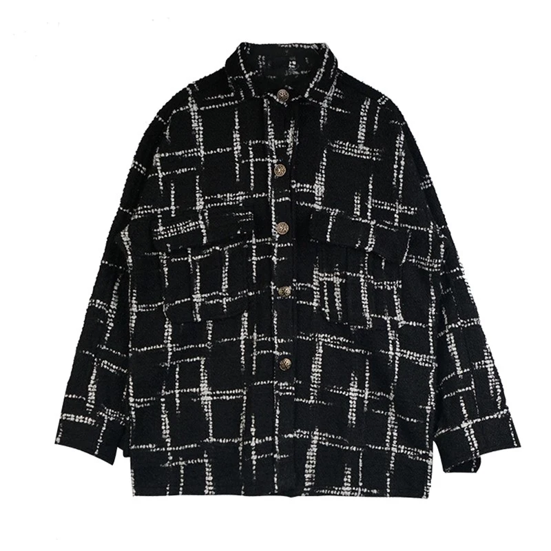 AELFRIC Новая модная мужская тактическая куртка ветровка в клетку Swag уличная куртка пальто в стиле хип-хоп винтажная зимняя куртка GB31