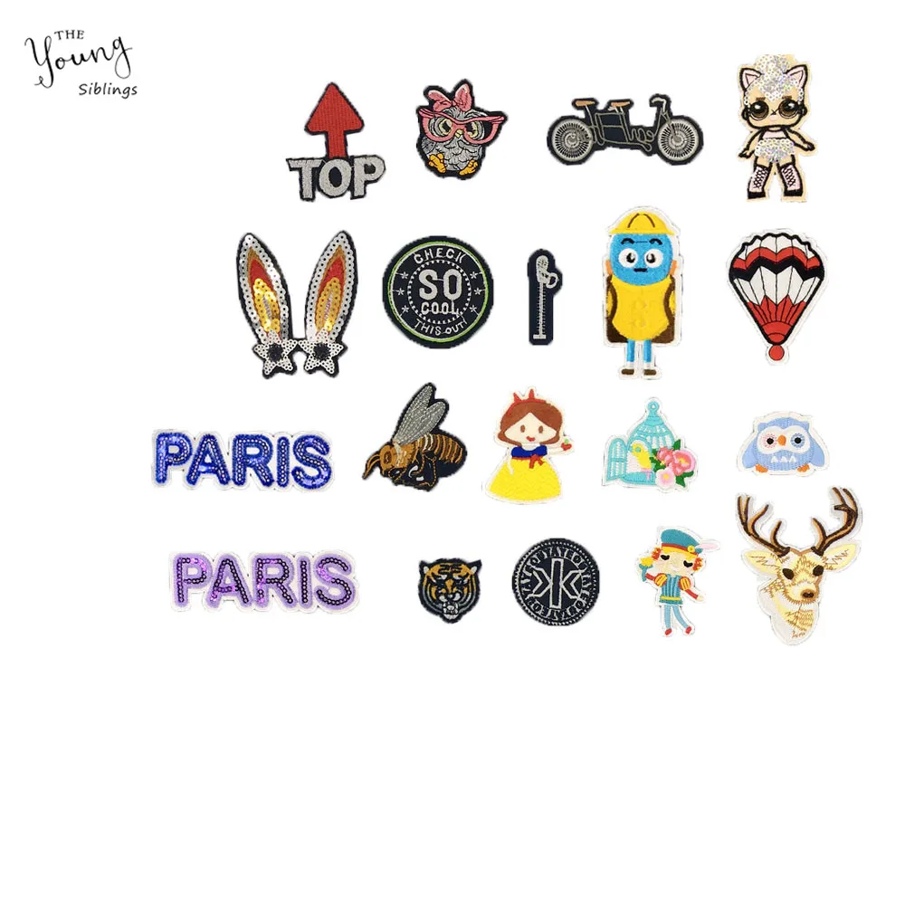 Мультяшные термоклейкие нашивки с вышивкой в виде пчелы на велосипеде нашивка