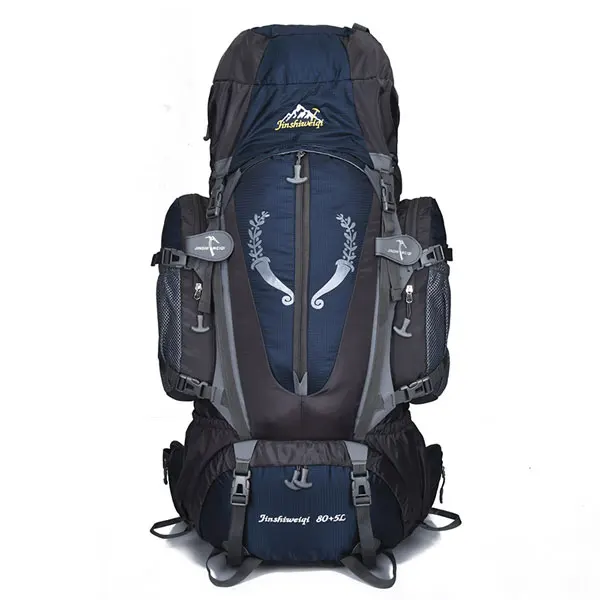 DarkBlue Большой 85L уличный рюкзак для путешествий, многоцелевой рюкзак для альпинизма, походные рюкзаки большой емкости, рюкзаки для кемпинга, спортивные сумки - Цвет: DarkBlue