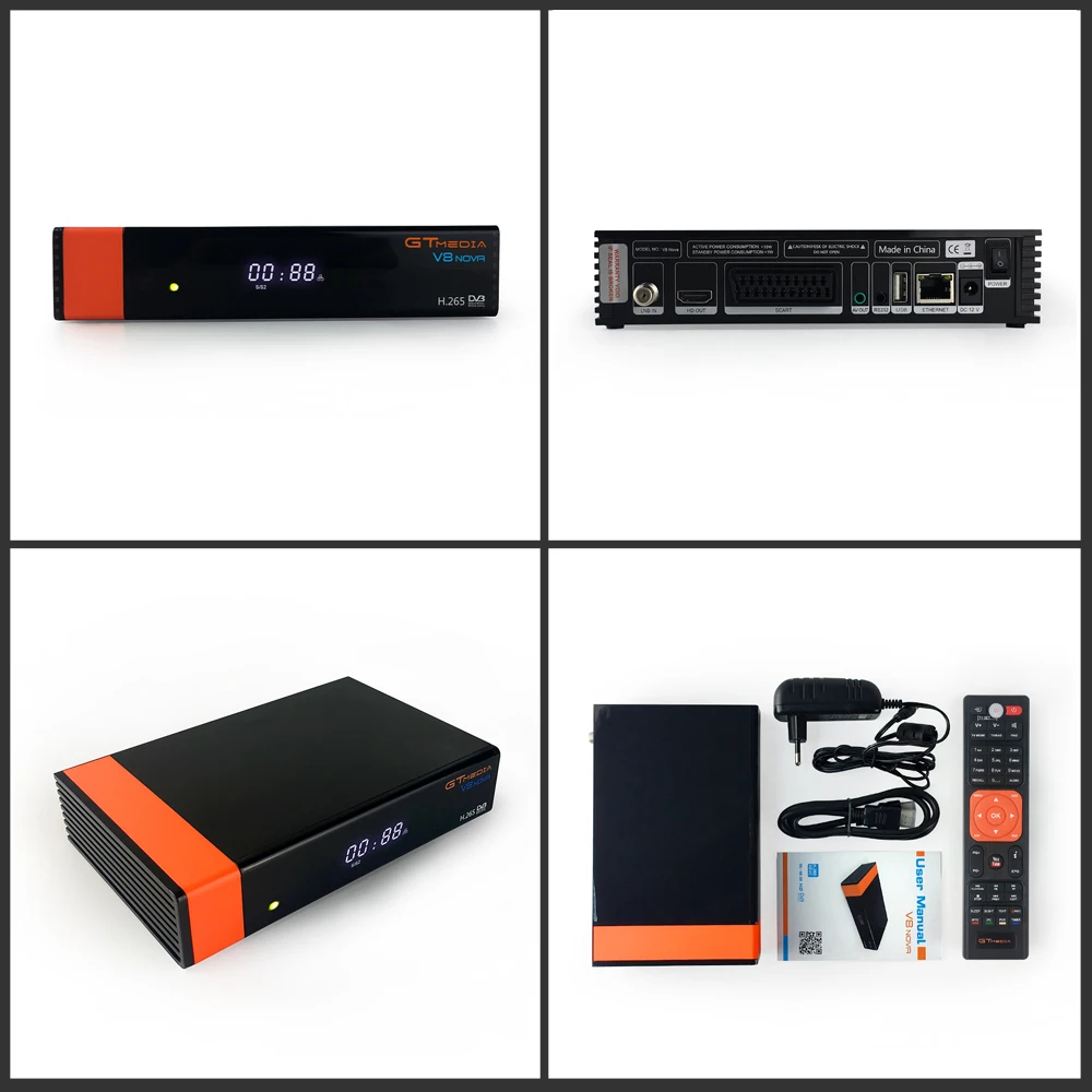 3 шт./партия Freesat V8 новое обновление спутниковый ТВ приемник Gtmedia V8 Nova встроенный wi fi H.265 Европа Cline 1 год DVB-S2 декодер