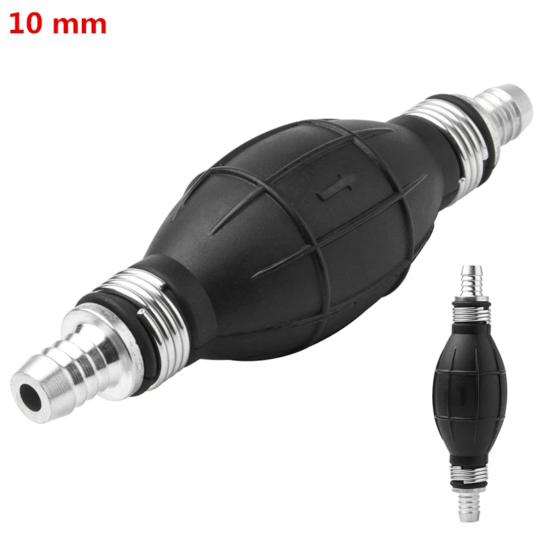 

New 1 pcs 10mm Alloy Rubber Fuel Line Pump Primer Bulb Hand Primer Fuel Gasoline Petrol Pumps Suitable for Auto / Cars