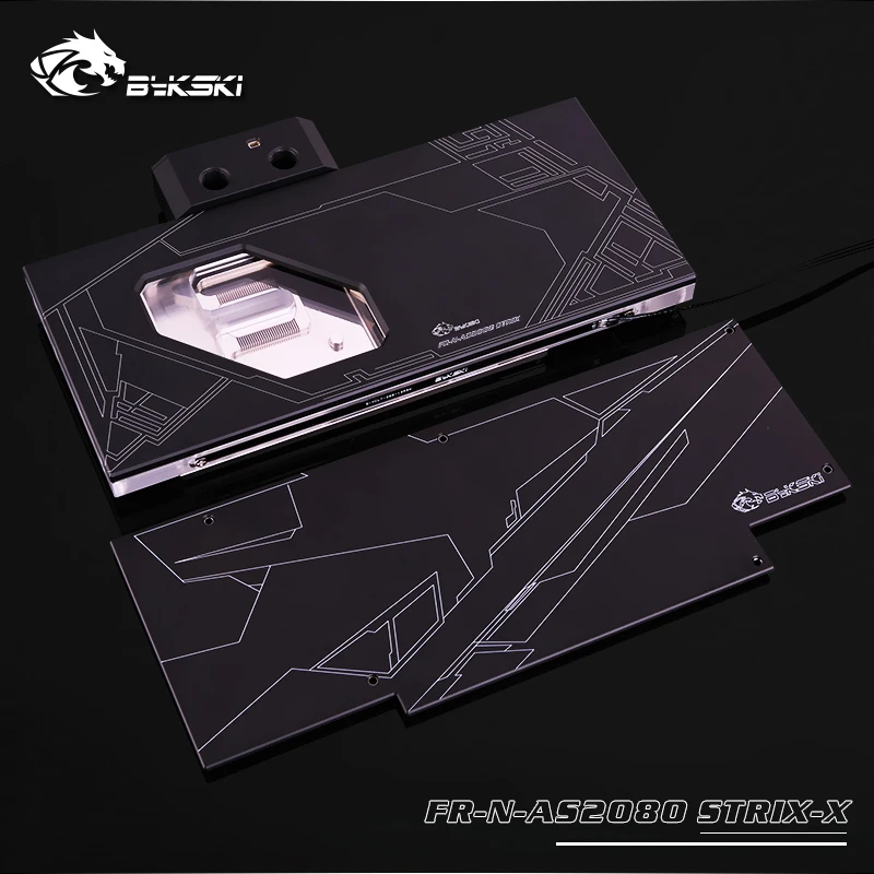 Bykski FR N AS2080STRIX X GPU Блок водяного охлаждения для ASUS ROG STRIX RTX2080 O8G GAMING|Кулеры и системы