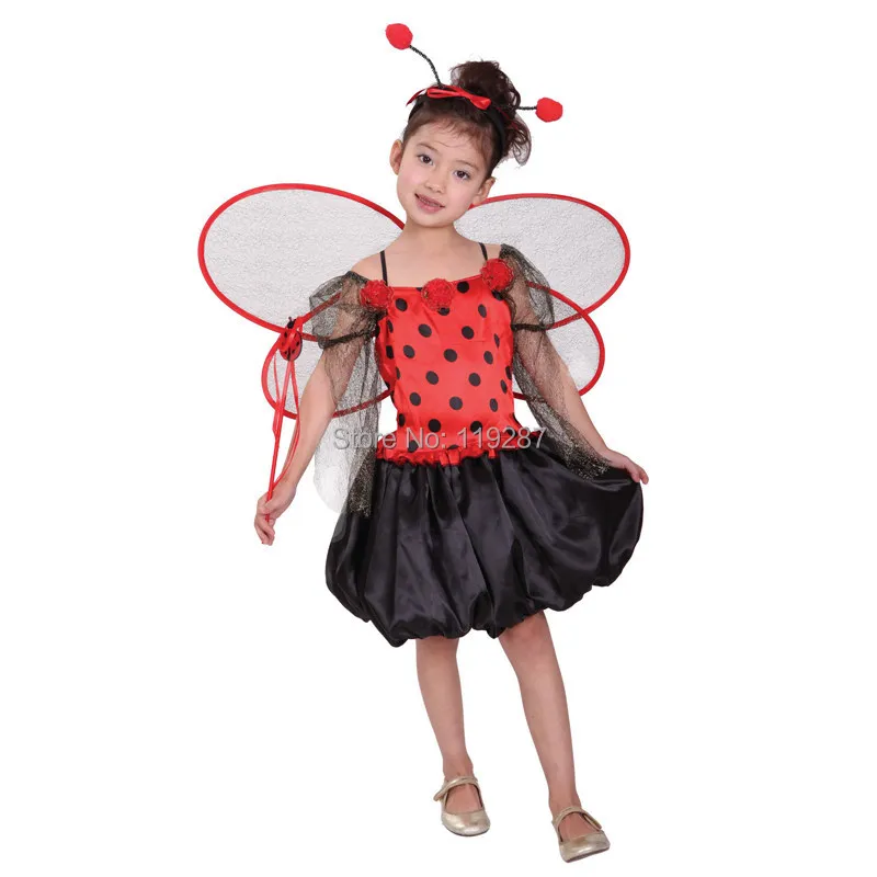 Шанхай история! Хеллоуин Мишка Божья коровка сказочный костюм дети в детском