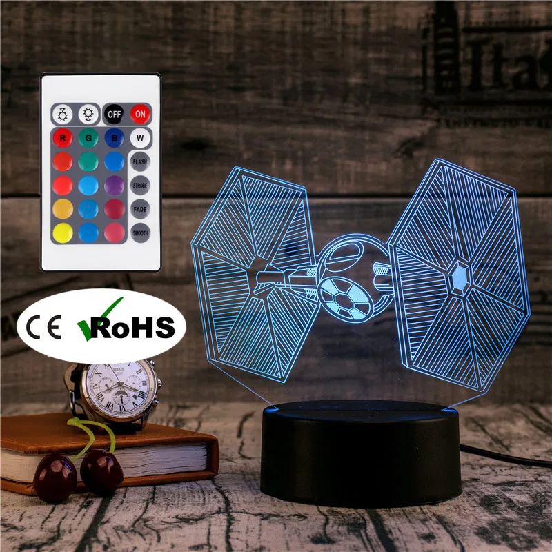 3D Led Novety светильник ing креативный подарок Ночной Настольная лампа спутниковый