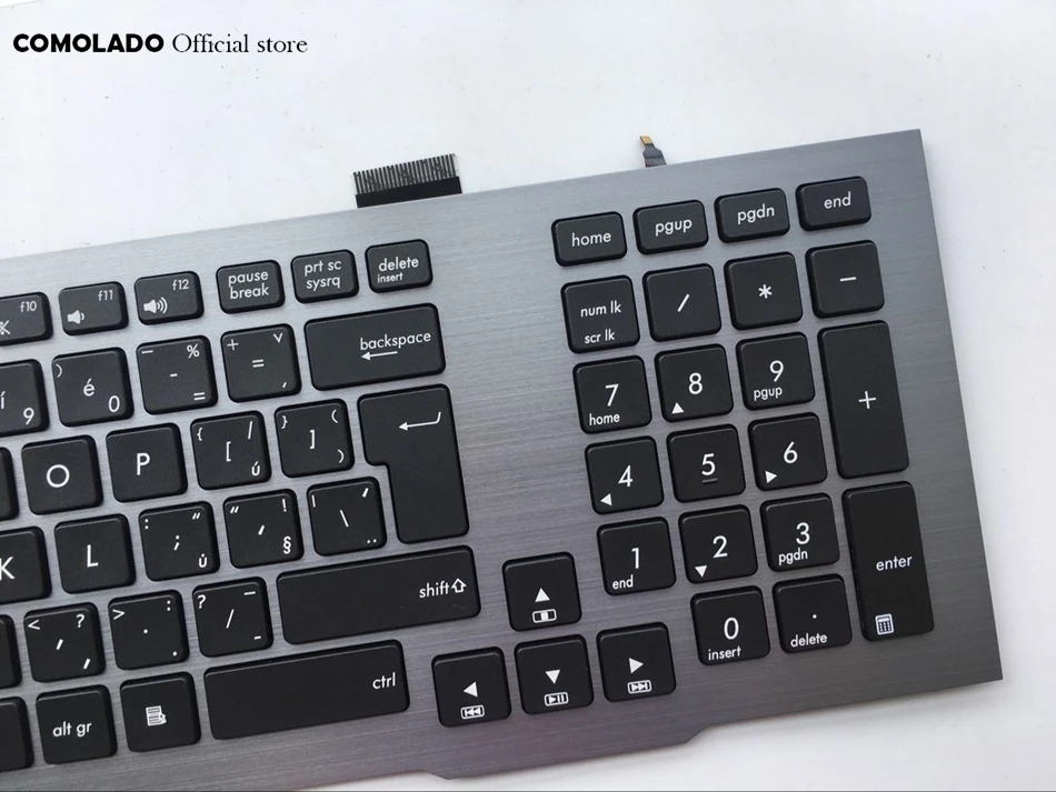 CZ Чешская Клавиатура для ноутбука Asus G75 G75VW G75VX подсветка серая рамка клавиатура