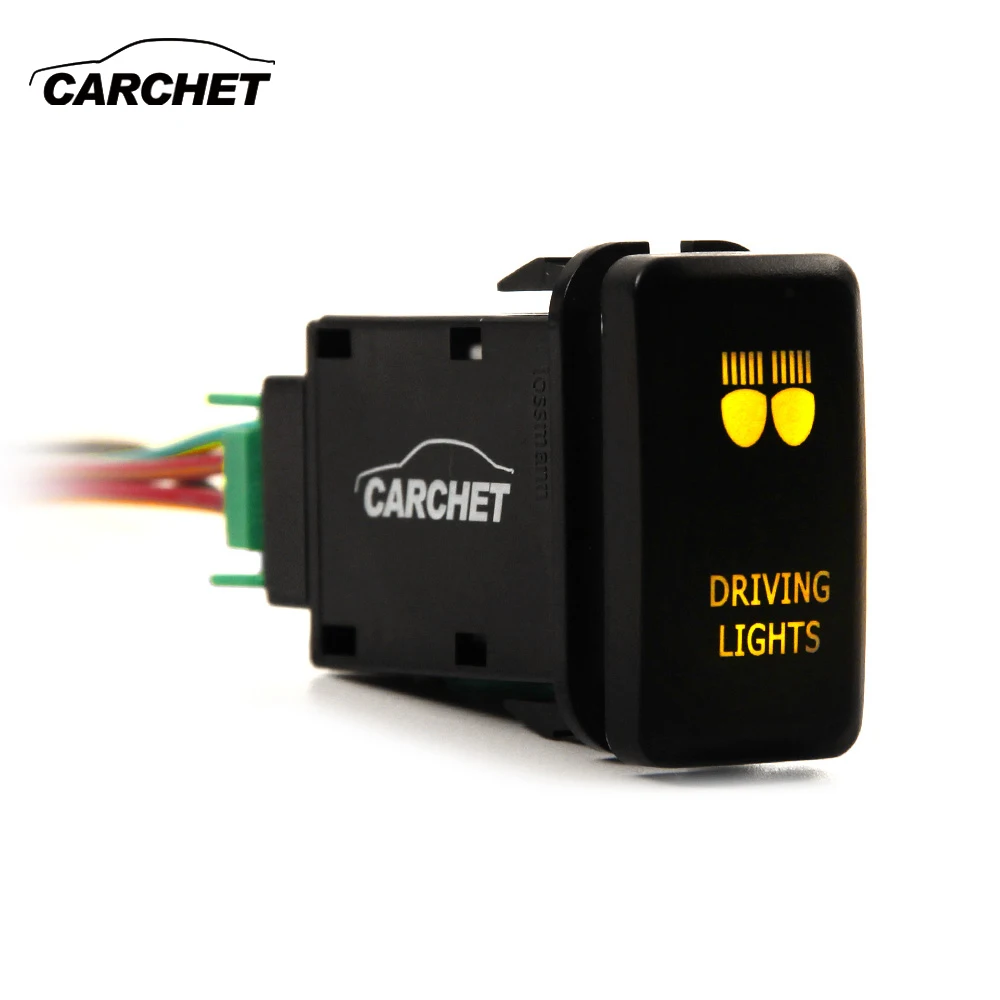 CARCHET 12V переключатель для вождения кнопочный ВКЛ ВЫКЛ Toyota Landcruiser 79 серия новая
