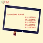 Черный для Digma Plane 1523 1524 1525 1526 3G 4G, емкостный сенсорный экран, панель для ремонта, запасные части