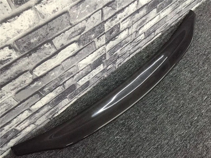 Углеродного волокна задний спойлер багажника загрузки утка губы крыло для Audi A4 B8 B9 Седан 2009- C стиль автомобиля стикер
