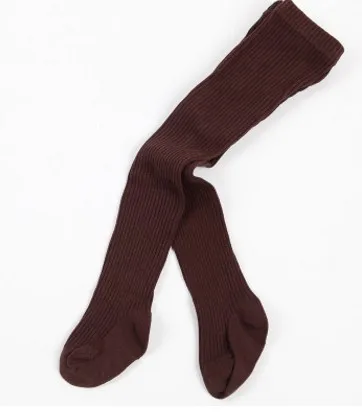 Baby Girls Kids Children Pantyhose autumn New style 0-6 Years Old Cotton girls Tights Stockings - Цвет: Коричневый