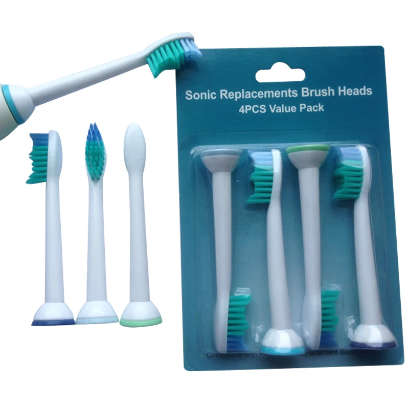 NewView Replacement Electric Toothbrush Heads For Philips Sonicare Tooth Brush 4pcs Hygiene Care Clean P-HX-6014 | Бытовая техника