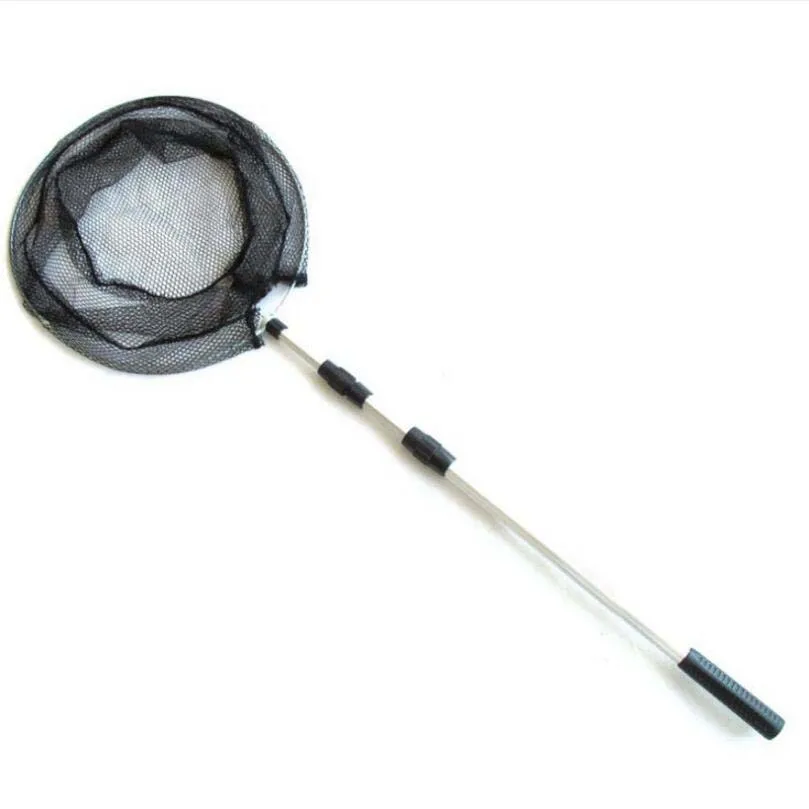 Складная рыболовная сеть 1 5 м круглая рама алюминиевая 3 секции раздвижная ручка
