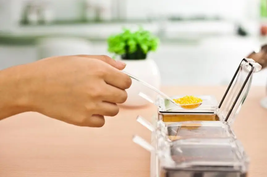 Акриловая коробочка для приправ set Вертикальная кухонная сахарница шейкер соли