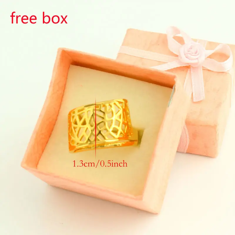 Дубай кольцо для женщин 24K золото Цвет эфиопское свадебное