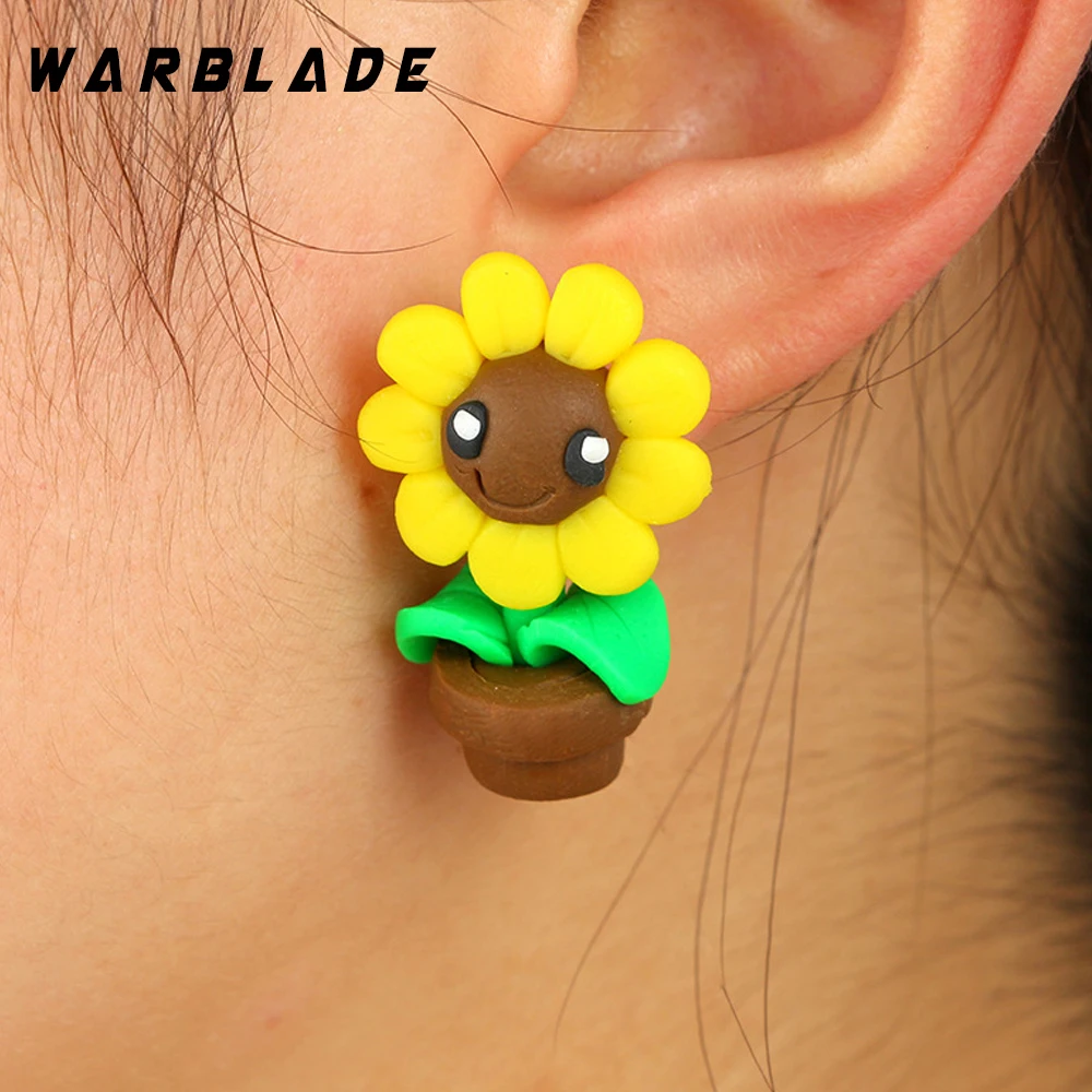 10 пар женские полимерные серьги в виде животных|Серьги-гвоздики| |