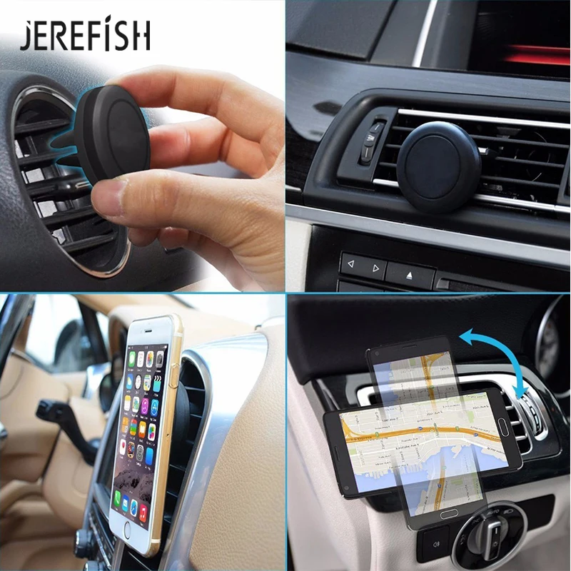 Универсальный автомобильный держатель для телефона JEREFISH магнитный iPhone 6 7 8 Plus X