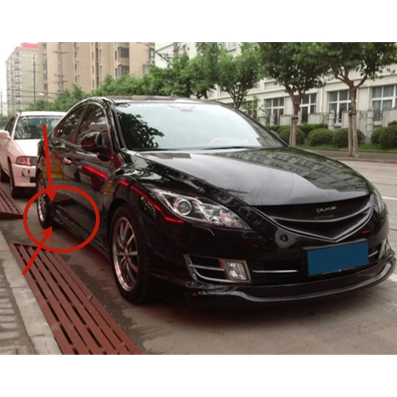 Используется для Mazda 6 боковые юбки чехол пороги бампер губы 2009 2015 год