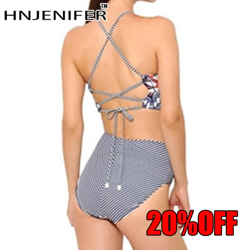 Сексуальный винтажный бренд, распродажа, плюс большой размер, 5XL, глубокий v-образный вырез, в полоску, открытая спина, цельный, без проволоки, женский купальник, купальник, купальник