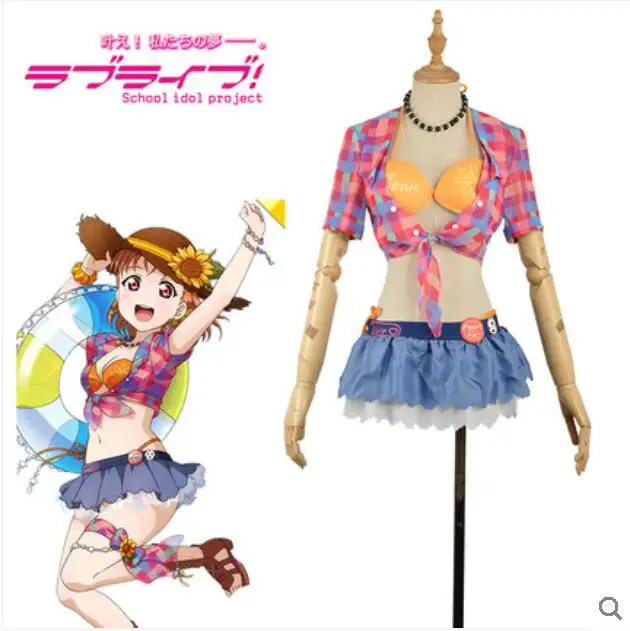 Хэллоуин вечерние НКА аниме LoveLive!Sunshine! Женские летние пляжные купальники