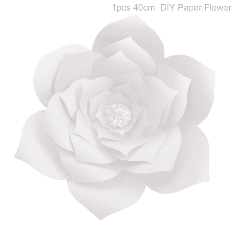white 40cm QIFU Единорог настенные наклейки Единорог День Рождения украшения Дети Единорог фон день Рождения Вечеринка детский душ подарочные принадлежности - Цвет: white 40cm