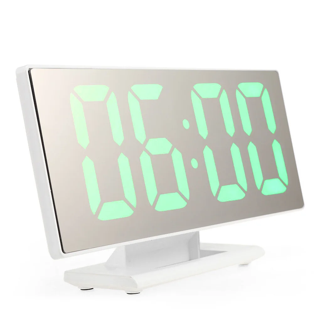 Led Table USB Decor Multifunction Large Screen Mirror Snooze Digital Desktop Alarm Clock | Дом и сад
