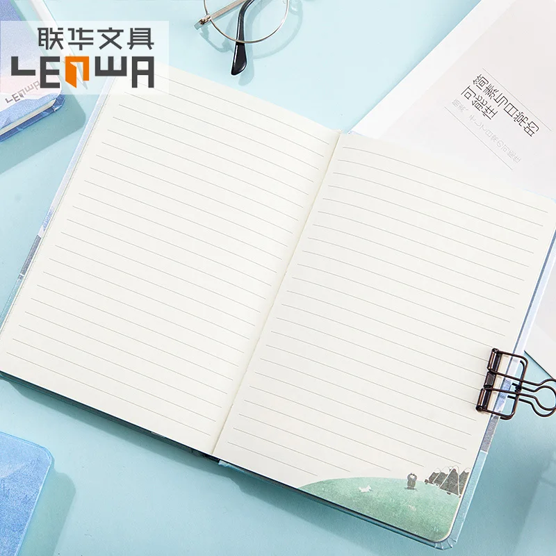 

LENWA Find the Northern Lights Series Notebook A5 Simple Thick Notepad Coloring Page Diary 1PCS