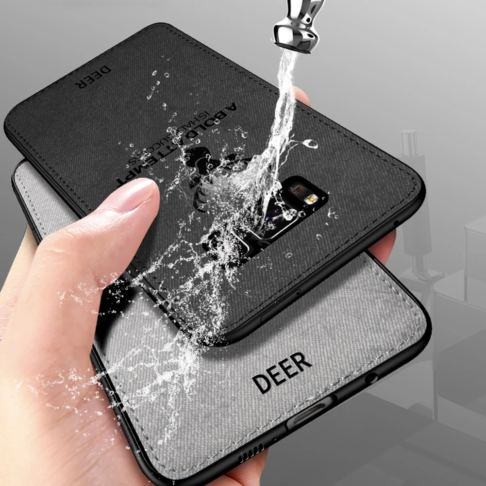 Тканевый чехол из мягкого ТПУ с рисунком для samsung Galaxy S10e ультра тонкой ткани