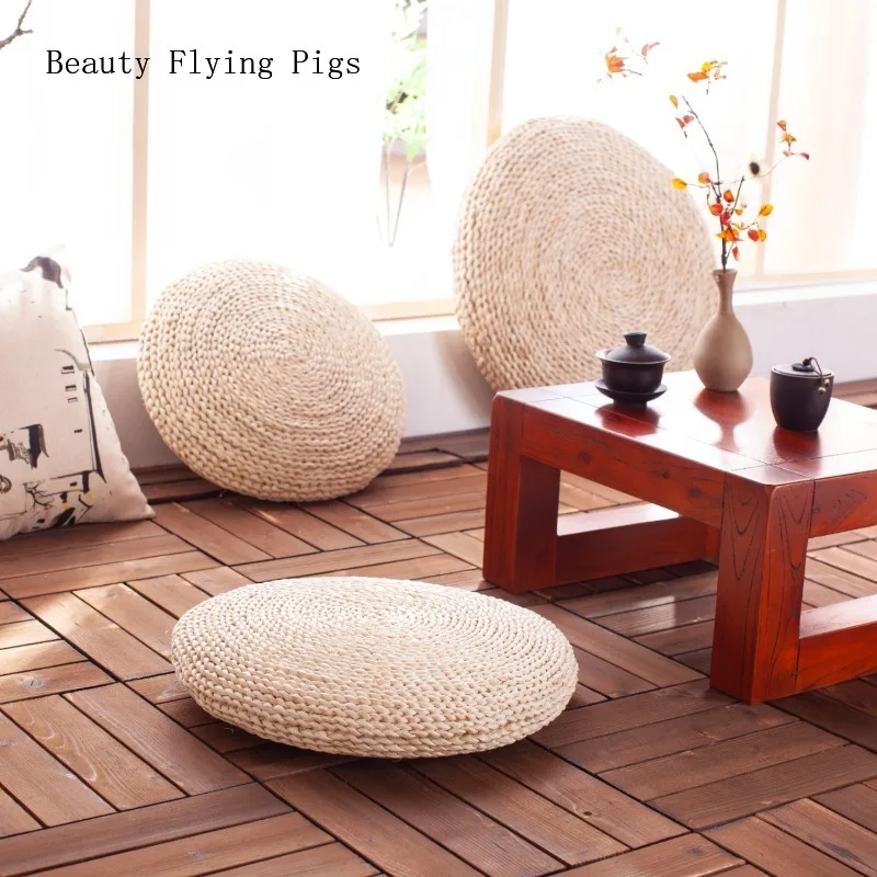 Пастырской ветер трава Подушка футон толстый татами чайной церемонии эркерное