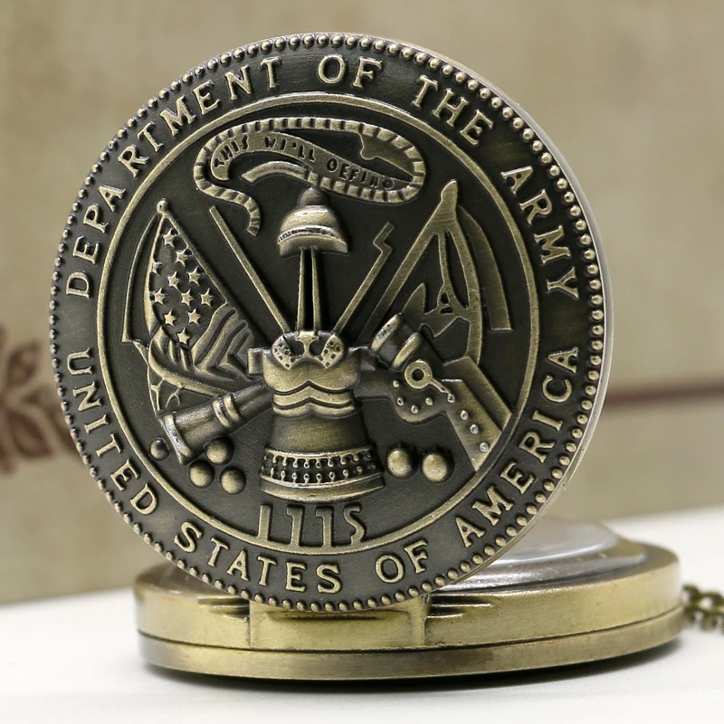 Лидер продаж винтажные военные часы США армейские кварцевые карманные для