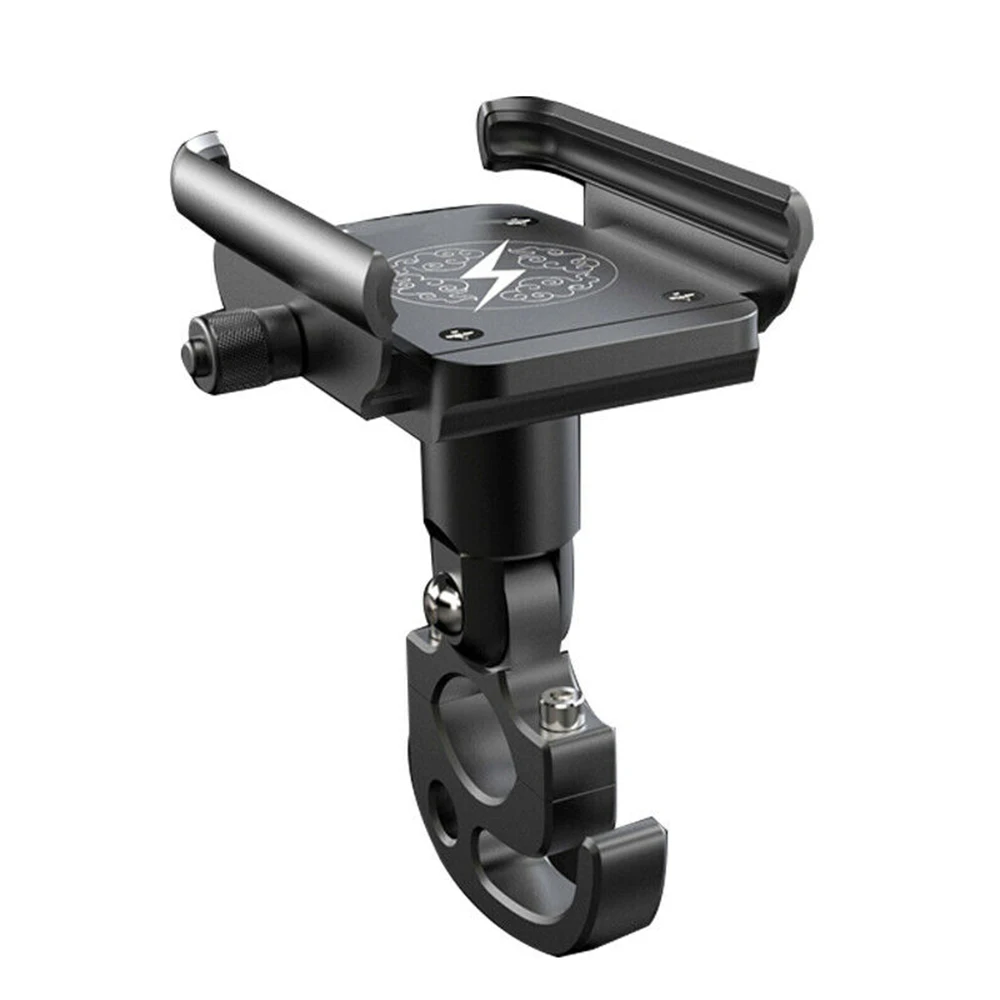 

Черный CNC многоцелевой мотоцикл велосипед горный велосипед с крюком мобильный телефон держатель кронштейн