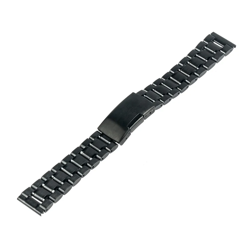 Ремешок из нержавеющей стали для часов 20 мм Motorola Moto 360 2 2nd Gen 2015 42 черный