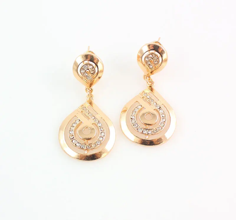 Модные нигерийские Свадебные африканские бусы ожерелье набор капли воды серьги